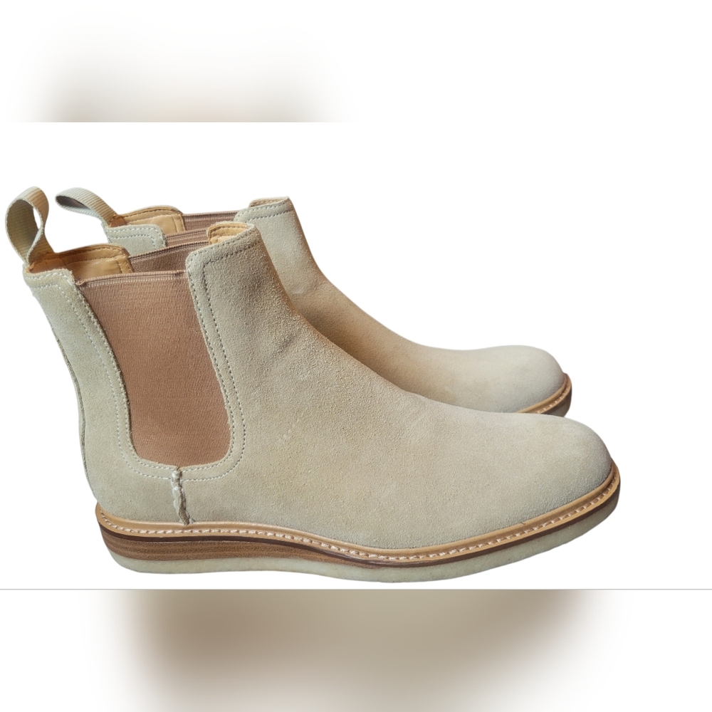 Sperry Men's Beige Suede Chelsea Boots - Picture 2 of 9